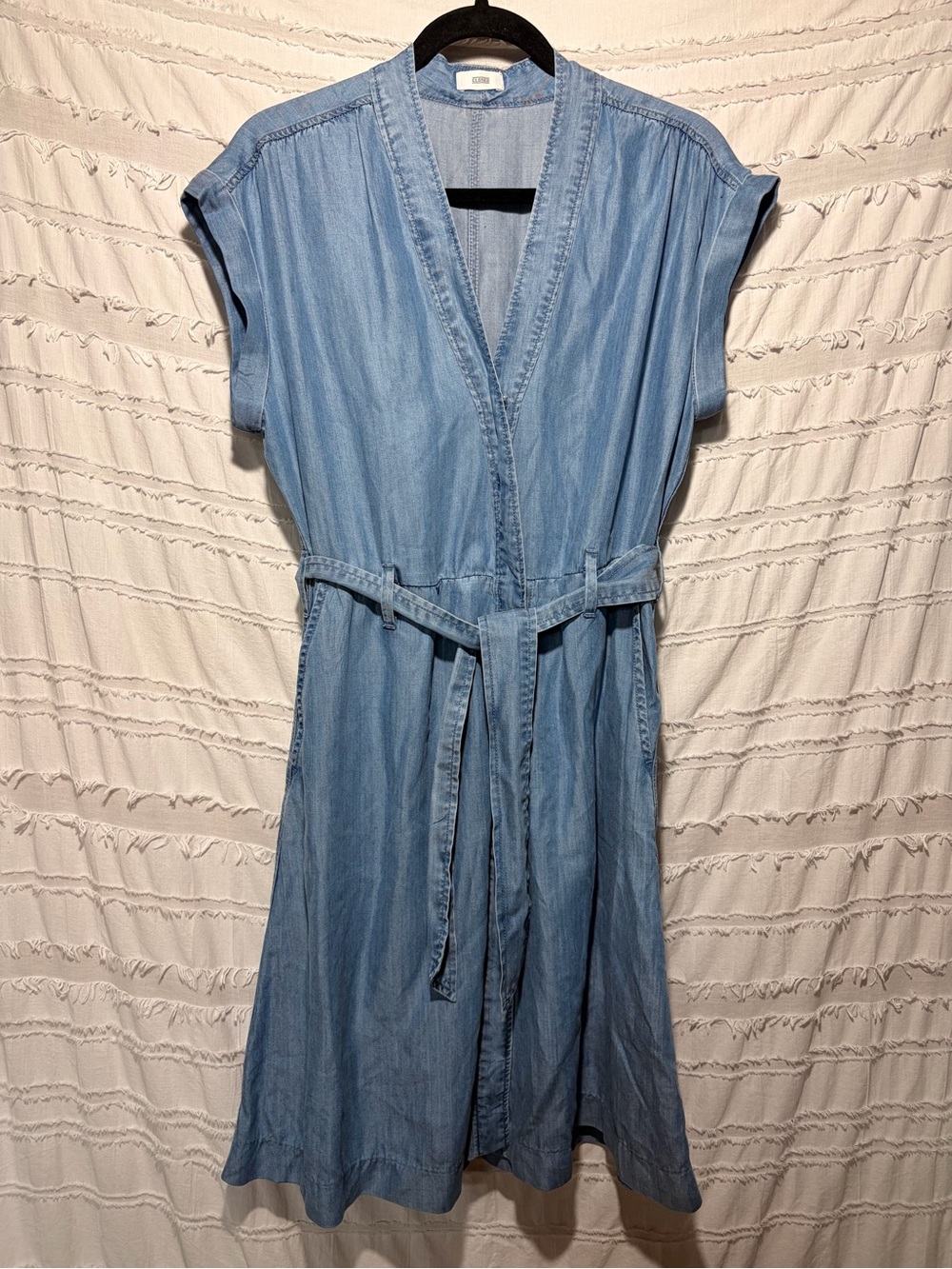 CLOSED chambray wrap style midi dress